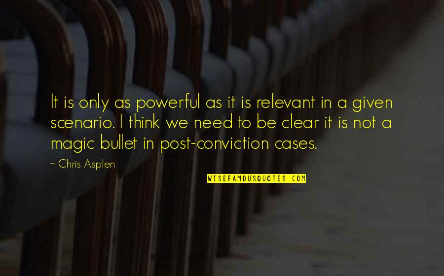 Thinking Clear Quotes By Chris Asplen: It is only as powerful as it is