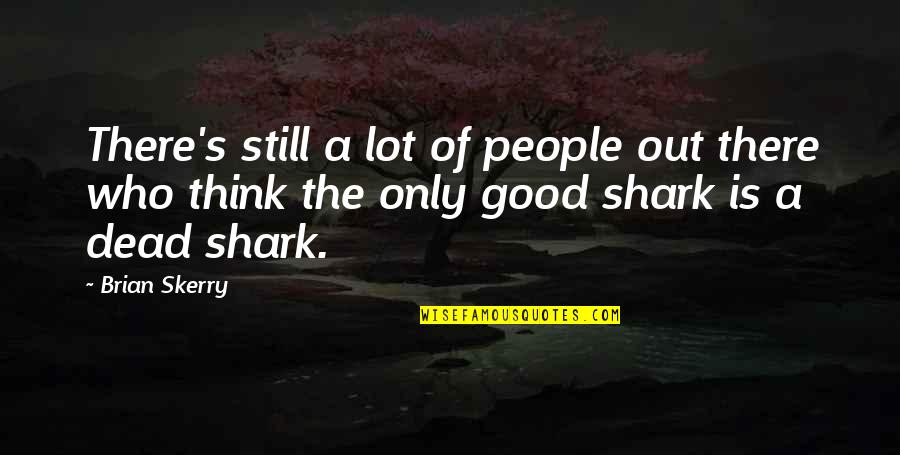 Thinking Is Good Quotes By Brian Skerry: There's still a lot of people out there