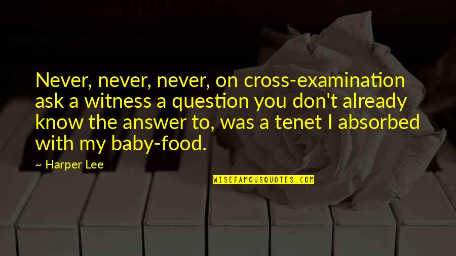 Thinking Youre Stupid Quotes By Harper Lee: Never, never, never, on cross-examination ask a witness Thinking Youre Stupid Quotes By Harper Lee: Never, never, never, on cross-examination ask a witness
