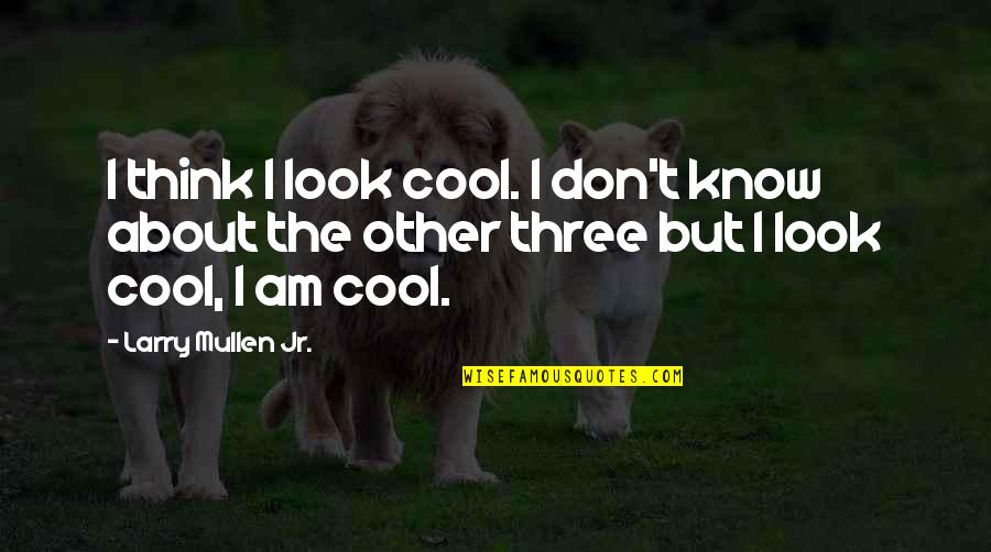 Think't Quotes By Larry Mullen Jr.: I think I look cool. I don't know