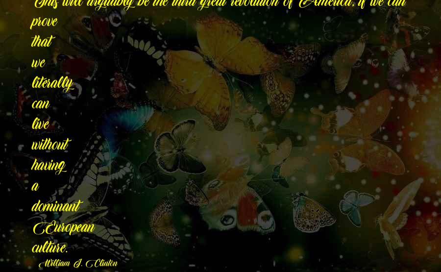 Third Culture Quotes By William J. Clinton: This will arguably be the third great revolution Third Culture Quotes By William J. Clinton: This will arguably be the third great revolution