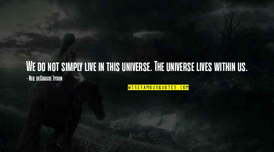 Third Party Love Relationship Quotes By Neil DeGrasse Tyson: We do not simply live in this universe. Third Party Love Relationship Quotes By Neil DeGrasse Tyson: We do not simply live in this universe.