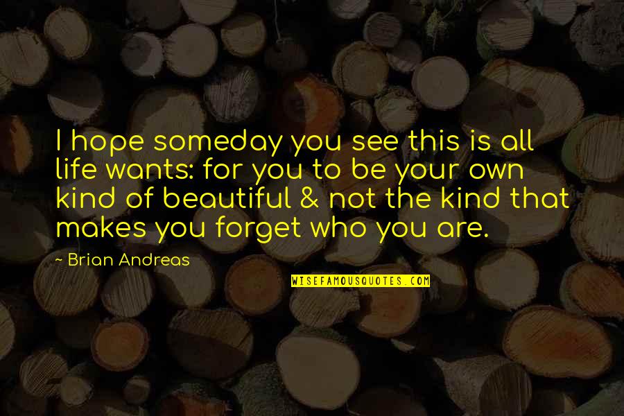 This Life Is Beautiful Quotes By Brian Andreas: I hope someday you see this is all This Life Is Beautiful Quotes By Brian Andreas: I hope someday you see this is all