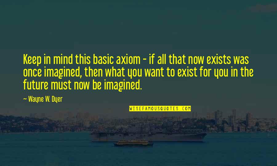 This Now Quotes By Wayne W. Dyer: Keep in mind this basic axiom - if This Now Quotes By Wayne W. Dyer: Keep in mind this basic axiom - if
