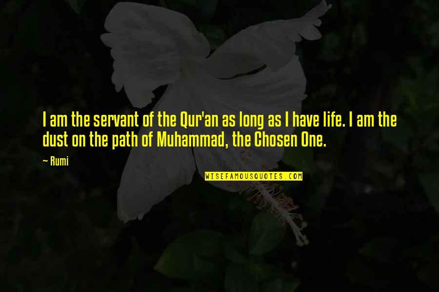 This The Life You Have Chosen Quotes By Rumi: I am the servant of the Qur'an as
