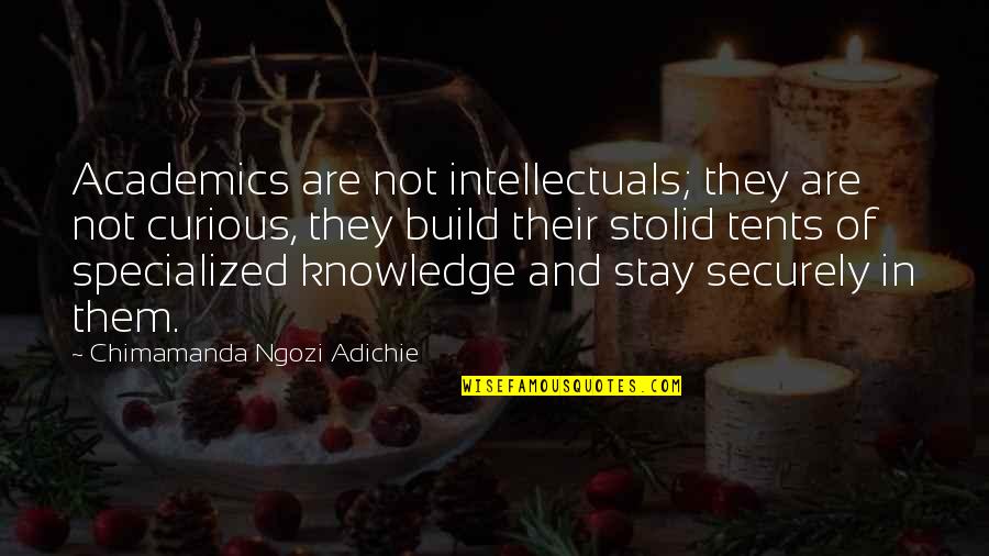 Thisted Forsikring Quotes By Chimamanda Ngozi Adichie: Academics are not intellectuals; they are not curious,