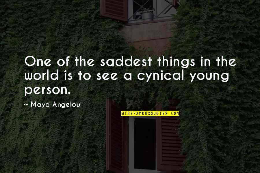 Thomas Woltz Quotes By Maya Angelou: One of the saddest things in the world