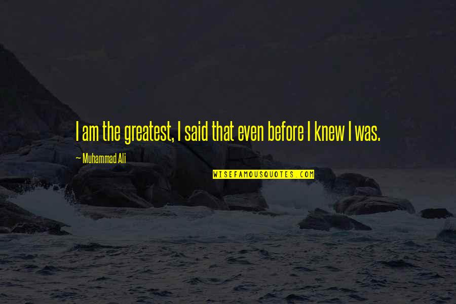 Thonny Free Quotes By Muhammad Ali: I am the greatest, I said that even