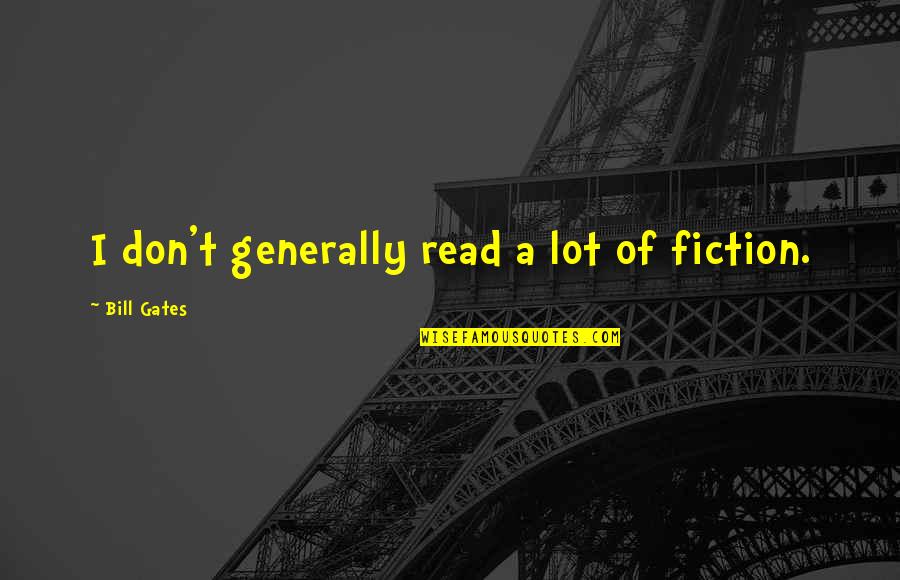 Thor 2 Darcy Quotes By Bill Gates: I don't generally read a lot of fiction. Thor 2 Darcy Quotes By Bill Gates: I don't generally read a lot of fiction.