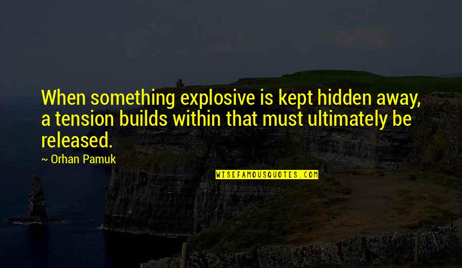 Thor And Jane Quotes By Orhan Pamuk: When something explosive is kept hidden away, a