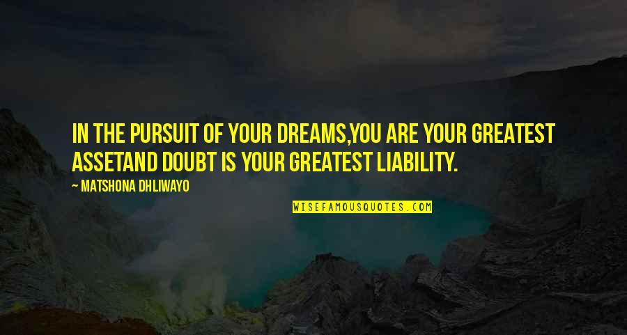 Thoreau Walden Important Quotes By Matshona Dhliwayo: In the pursuit of your dreams,you are your Thoreau Walden Important Quotes By Matshona Dhliwayo: In the pursuit of your dreams,you are your
