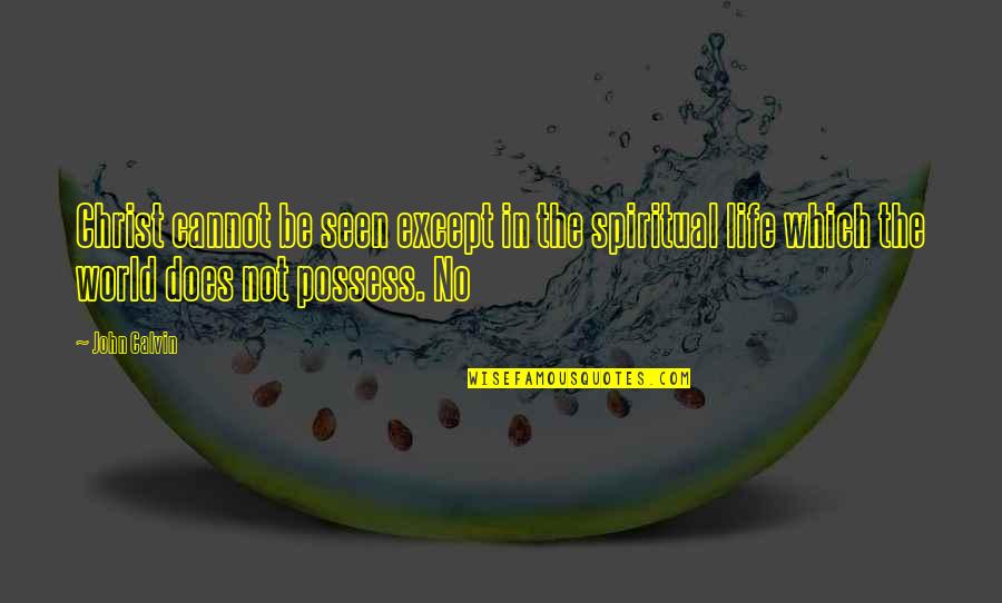 Thorley Industries Quotes By John Calvin: Christ cannot be seen except in the spiritual Thorley Industries Quotes By John Calvin: Christ cannot be seen except in the spiritual