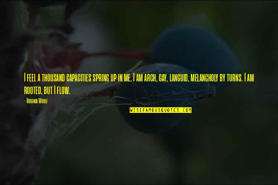 Thorsten Rings Quotes By Virginia Woolf: I feel a thousand capacities spring up in Thorsten Rings Quotes By Virginia Woolf: I feel a thousand capacities spring up in