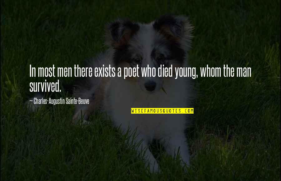 Those Who Died Young Quotes By Charles-Augustin Sainte-Beuve: In most men there exists a poet who