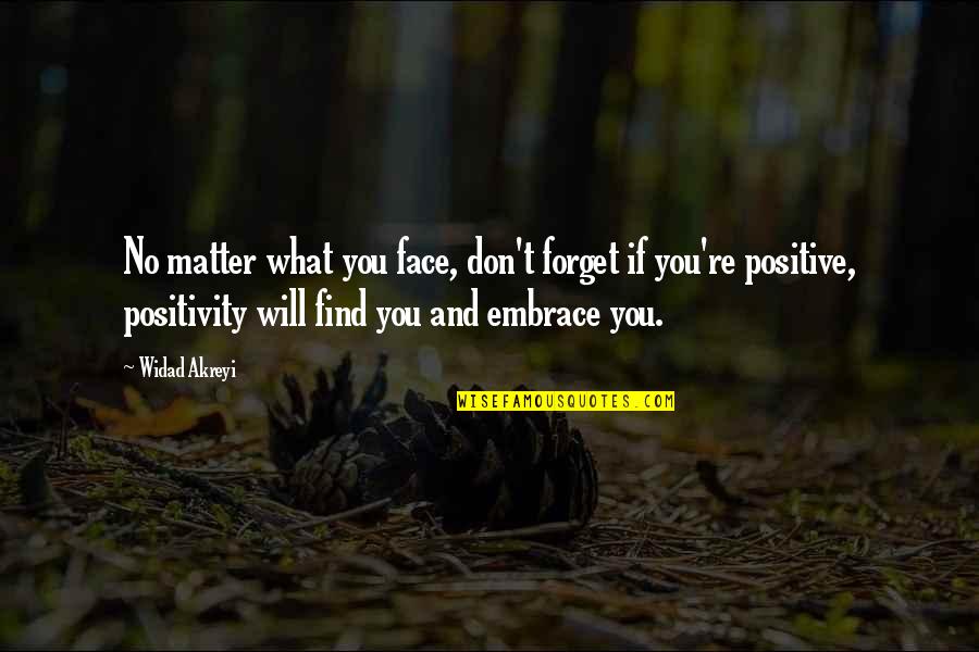 Thoughts Inspirational Quotes By Widad Akreyi: No matter what you face, don't forget if