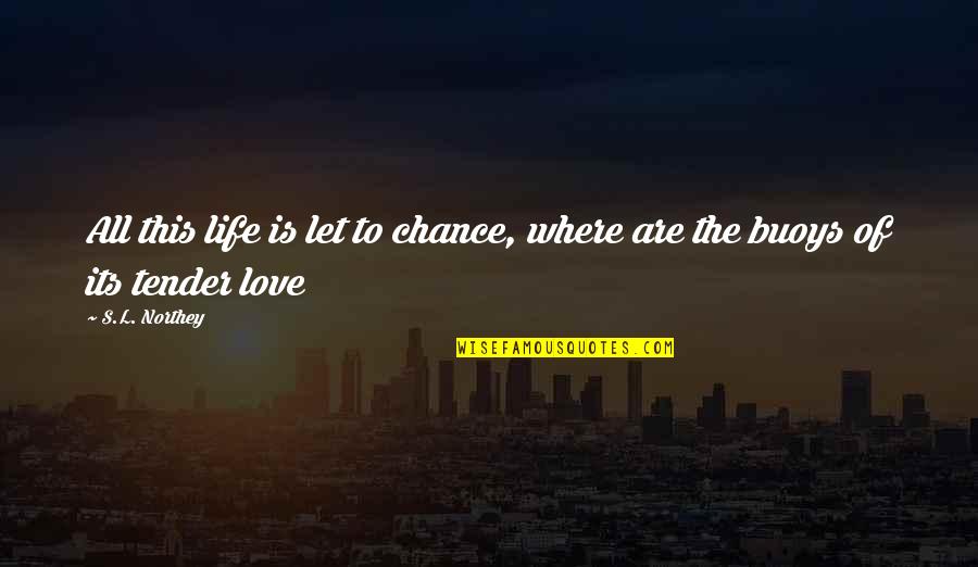 Thoughts On Life Quotes By S.L. Northey: All this life is let to chance, where