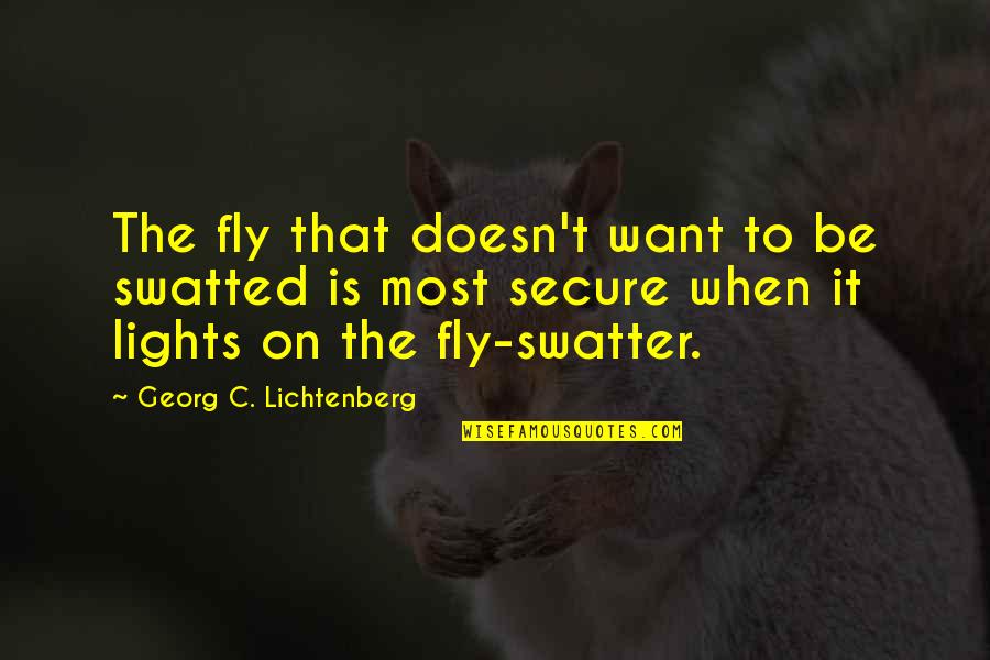 Threatens Persistently Crossword Quotes By Georg C. Lichtenberg: The fly that doesn't want to be swatted
