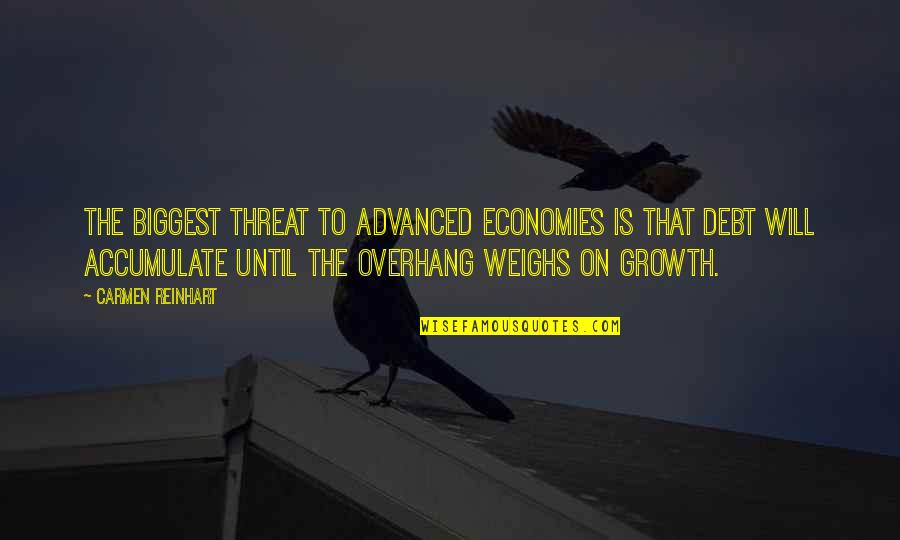 Threat'ning Quotes By Carmen Reinhart: The biggest threat to advanced economies is that