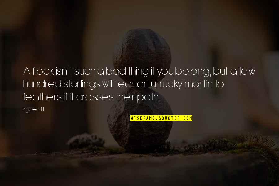 Throat Infection Pain Quotes By Joe Hill: A flock isn't such a bad thing if Throat Infection Pain Quotes By Joe Hill: A flock isn't such a bad thing if