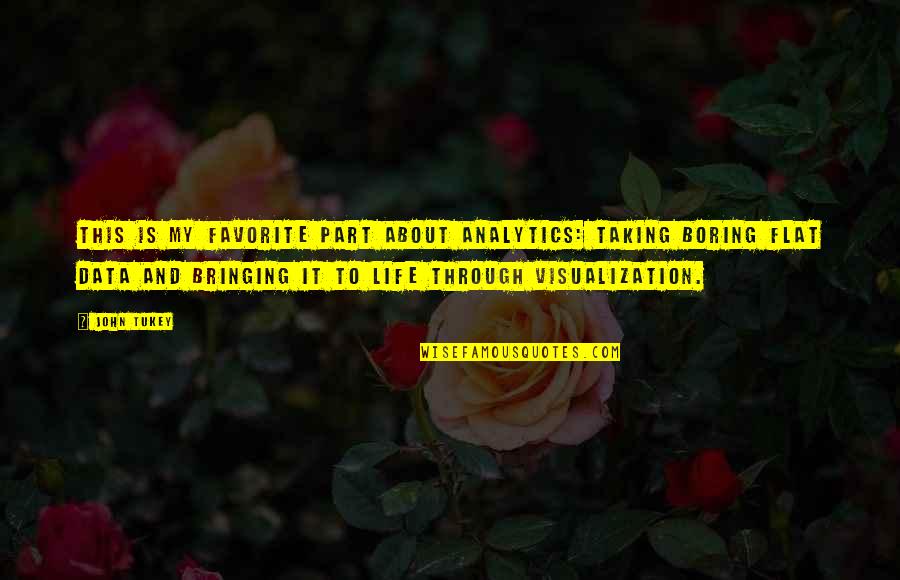 Through Life Quotes By John Tukey: This is my favorite part about analytics: Taking Through Life Quotes By John Tukey: This is my favorite part about analytics: Taking