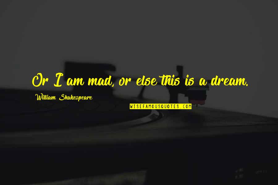 Throwers Elbow Quotes By William Shakespeare: Or I am mad, or else this is Throwers Elbow Quotes By William Shakespeare: Or I am mad, or else this is