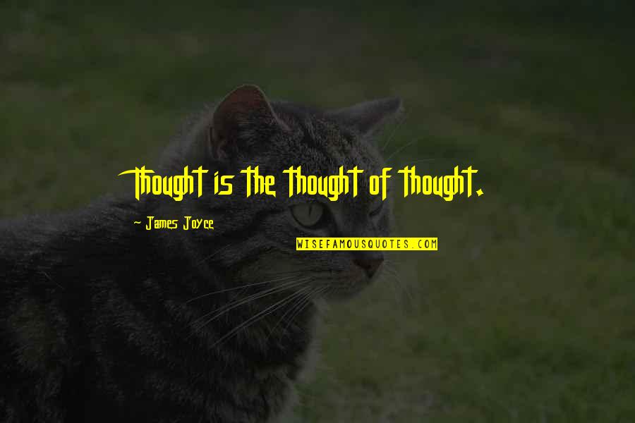 Thumanns Quotes By James Joyce: Thought is the thought of thought. Thumanns Quotes By James Joyce: Thought is the thought of thought.