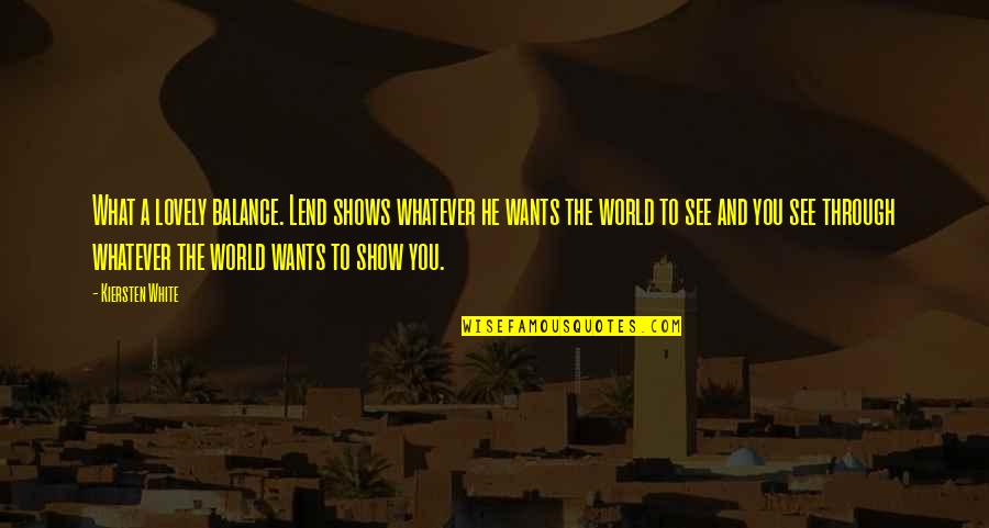 Thundercat Musician Quotes By Kiersten White: What a lovely balance. Lend shows whatever he Thundercat Musician Quotes By Kiersten White: What a lovely balance. Lend shows whatever he