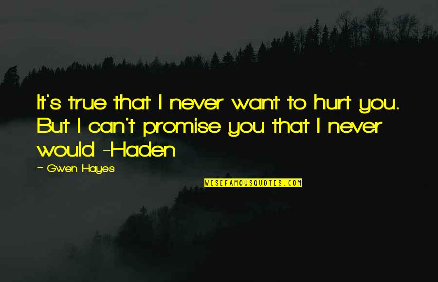 Thundershowers Boscobel Quotes By Gwen Hayes: It's true that I never want to hurt Thundershowers Boscobel Quotes By Gwen Hayes: It's true that I never want to hurt