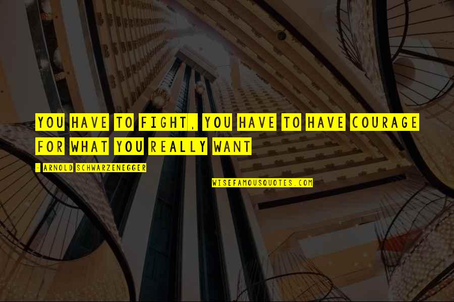 Thurlene Stillday Quotes By Arnold Schwarzenegger: You have to fight, you have to have Thurlene Stillday Quotes By Arnold Schwarzenegger: You have to fight, you have to have