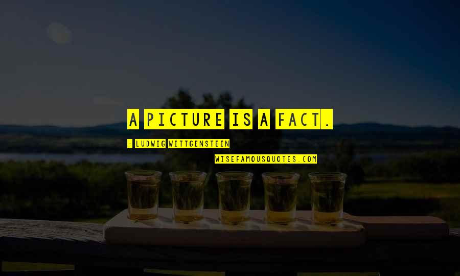 Thusness Quotes By Ludwig Wittgenstein: A picture is a fact. Thusness Quotes By Ludwig Wittgenstein: A picture is a fact.