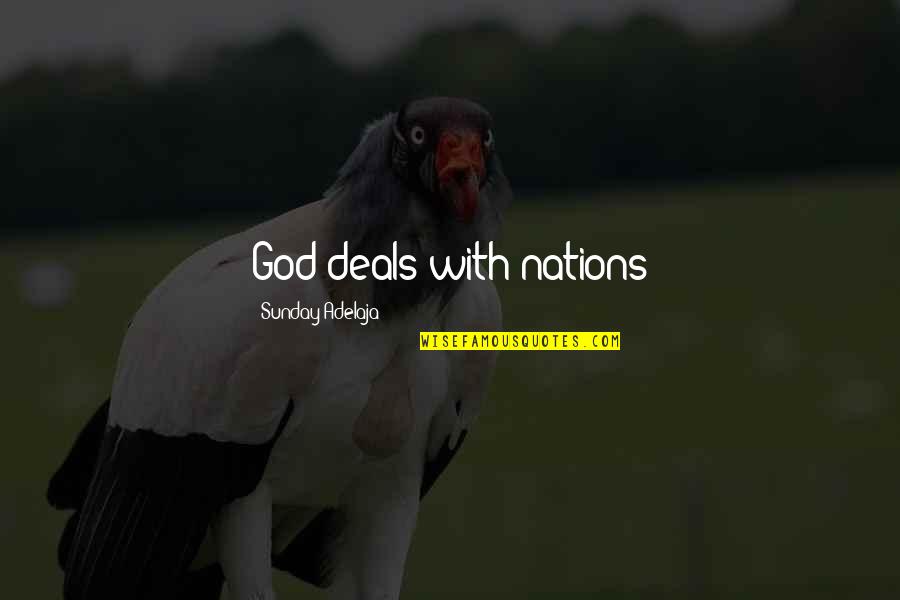 Tiburce Koffi Quotes By Sunday Adelaja: God deals with nations