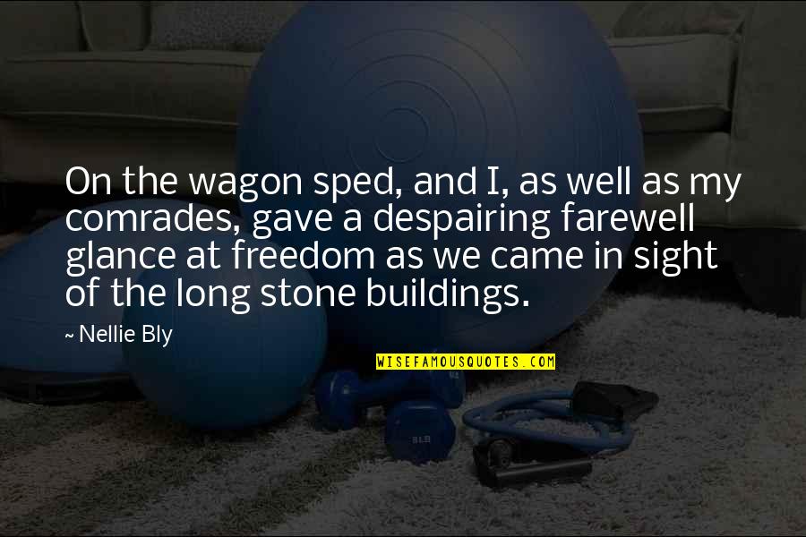 Ticking Time Bomb Quotes By Nellie Bly: On the wagon sped, and I, as well Ticking Time Bomb Quotes By Nellie Bly: On the wagon sped, and I, as well