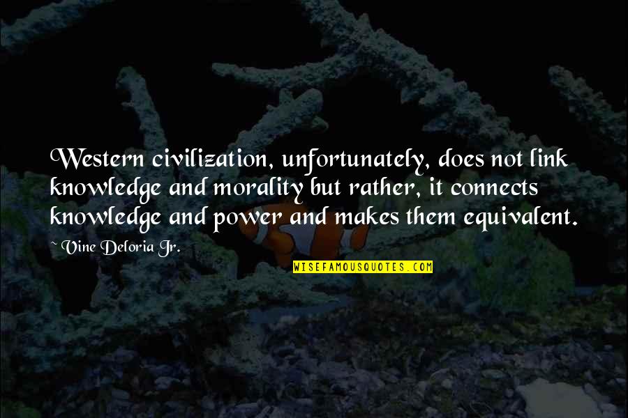 Tidying Quotes By Vine Deloria Jr.: Western civilization, unfortunately, does not link knowledge and Tidying Quotes By Vine Deloria Jr.: Western civilization, unfortunately, does not link knowledge and