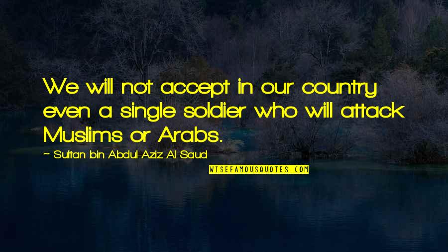 Tiera Guinn Quotes By Sultan Bin Abdul-Aziz Al Saud: We will not accept in our country even