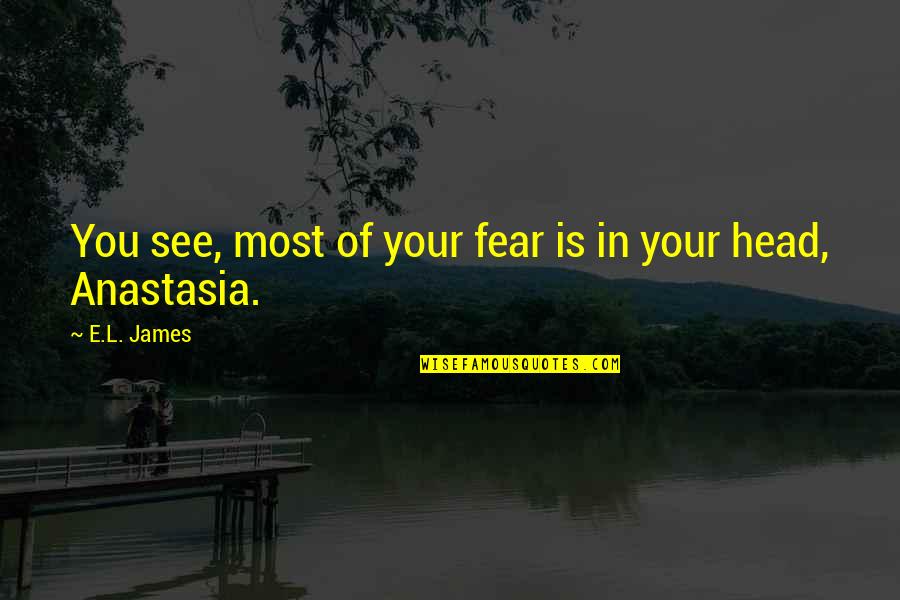 Tiernans Quotes By E.L. James: You see, most of your fear is in