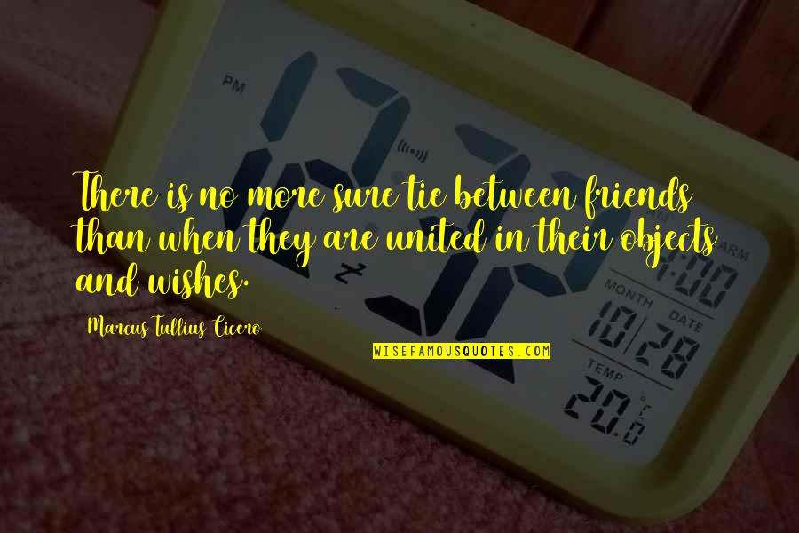 Ties Quotes By Marcus Tullius Cicero: There is no more sure tie between friends