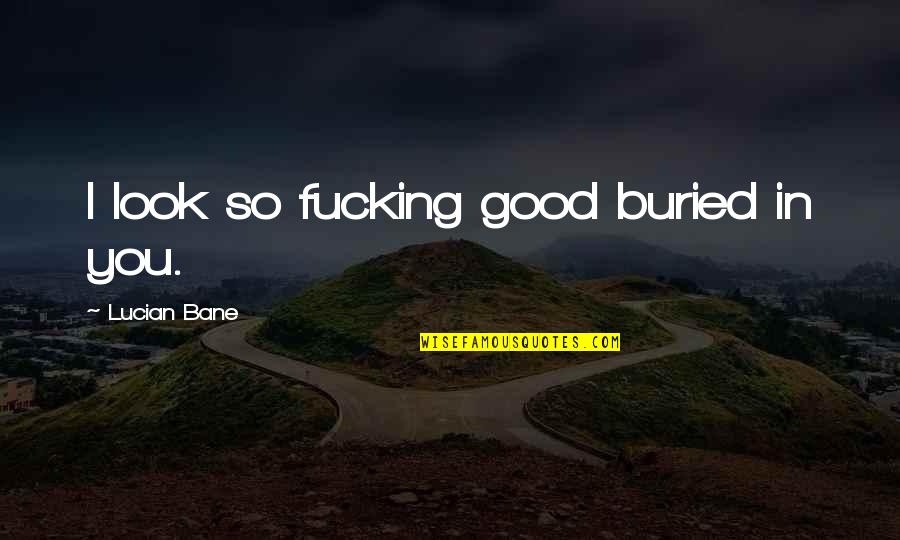 Tighten Up Archie Quotes By Lucian Bane: I look so fucking good buried in you. Tighten Up Archie Quotes By Lucian Bane: I look so fucking good buried in you.
