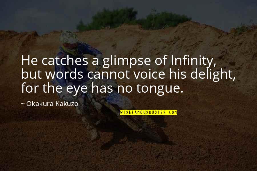 Tikkanen Farm Quotes By Okakura Kakuzo: He catches a glimpse of Infinity, but words