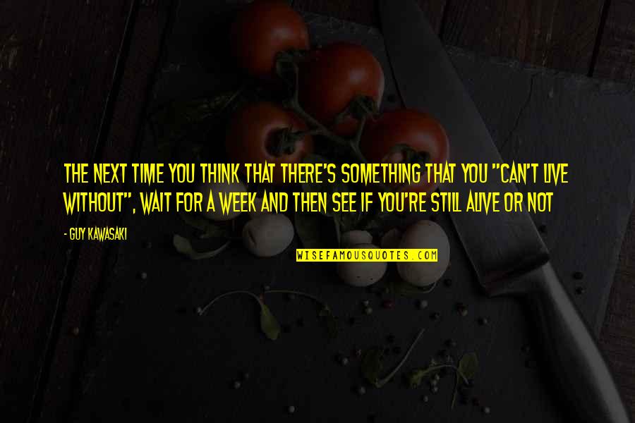 Till The Next Time I See You Quotes By Guy Kawasaki: The next time you think that there's something