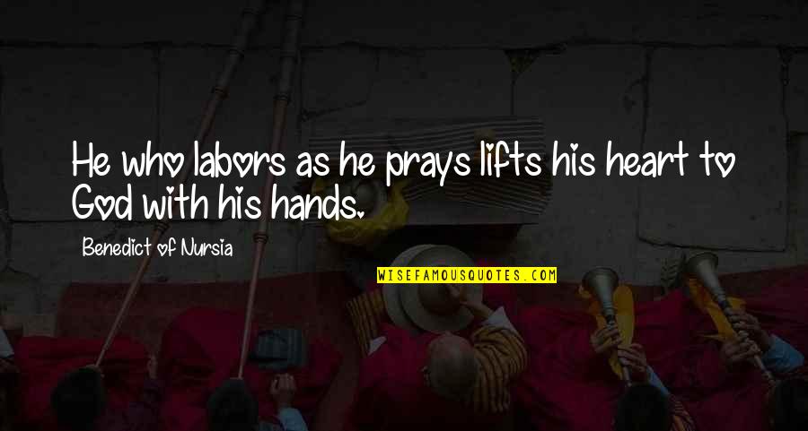Tillion From Dance Quotes By Benedict Of Nursia: He who labors as he prays lifts his Tillion From Dance Quotes By Benedict Of Nursia: He who labors as he prays lifts his