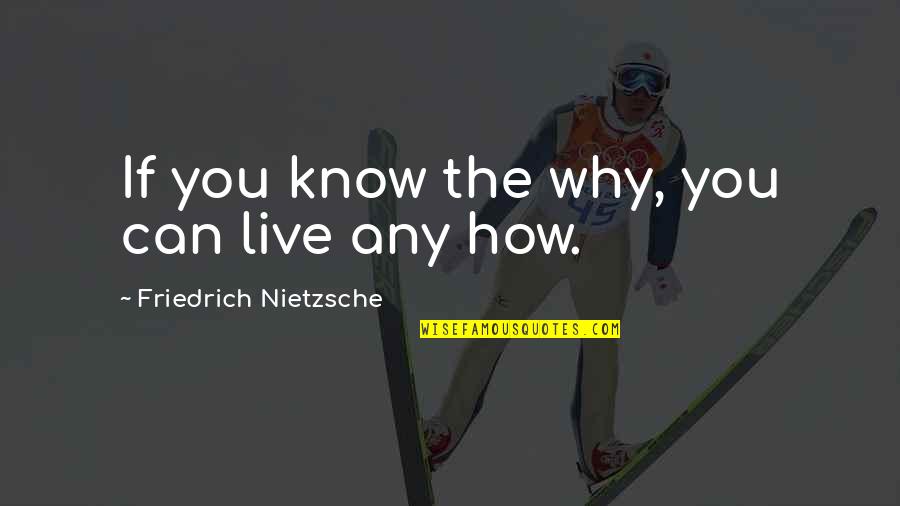 Tilsner Carton Quotes By Friedrich Nietzsche: If you know the why, you can live