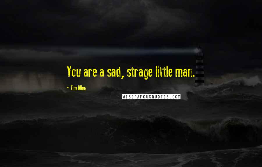 Tim Allen quotes: You are a sad, strage little man.