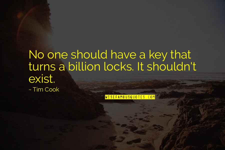 Tim Cook Quotes By Tim Cook: No one should have a key that turns