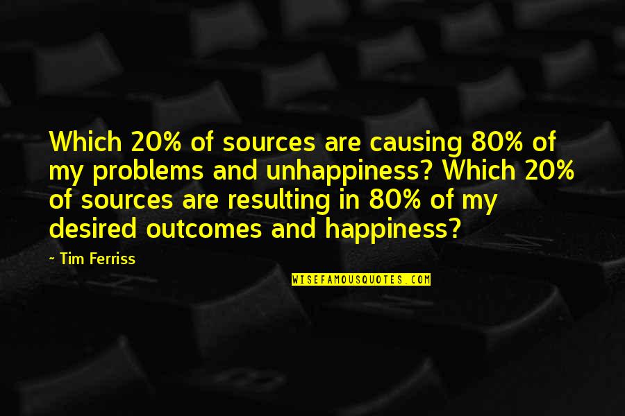 Tim Ferriss Quotes By Tim Ferriss: Which 20% of sources are causing 80% of