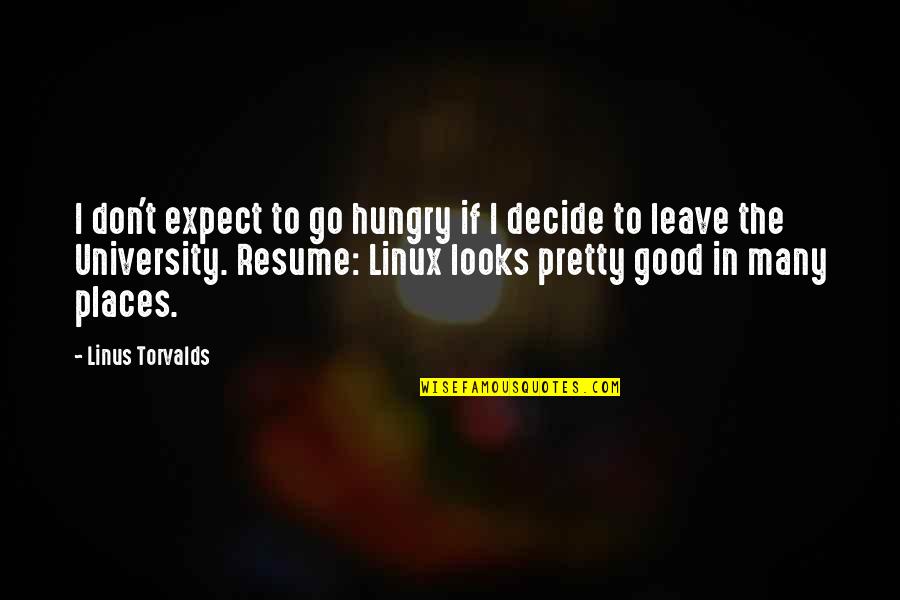 Timber Floor Quotes By Linus Torvalds: I don't expect to go hungry if I