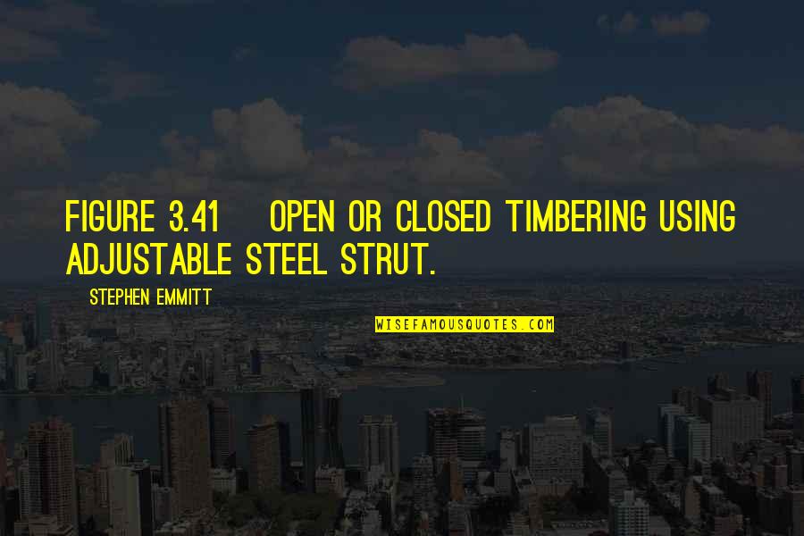 Timbering Quotes By Stephen Emmitt: Figure 3.41 Open or closed timbering using adjustable