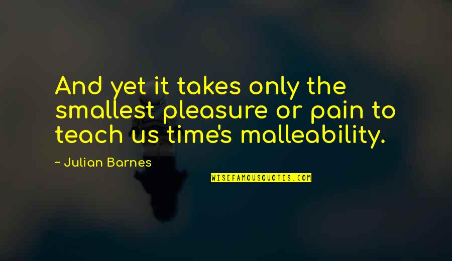 Time And Pain Quotes By Julian Barnes: And yet it takes only the smallest pleasure