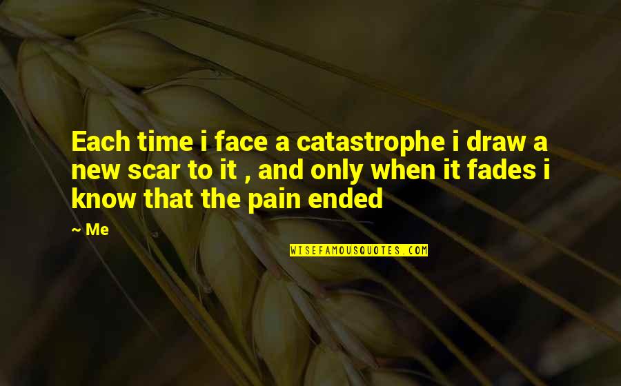Time And Pain Quotes By Me: Each time i face a catastrophe i draw