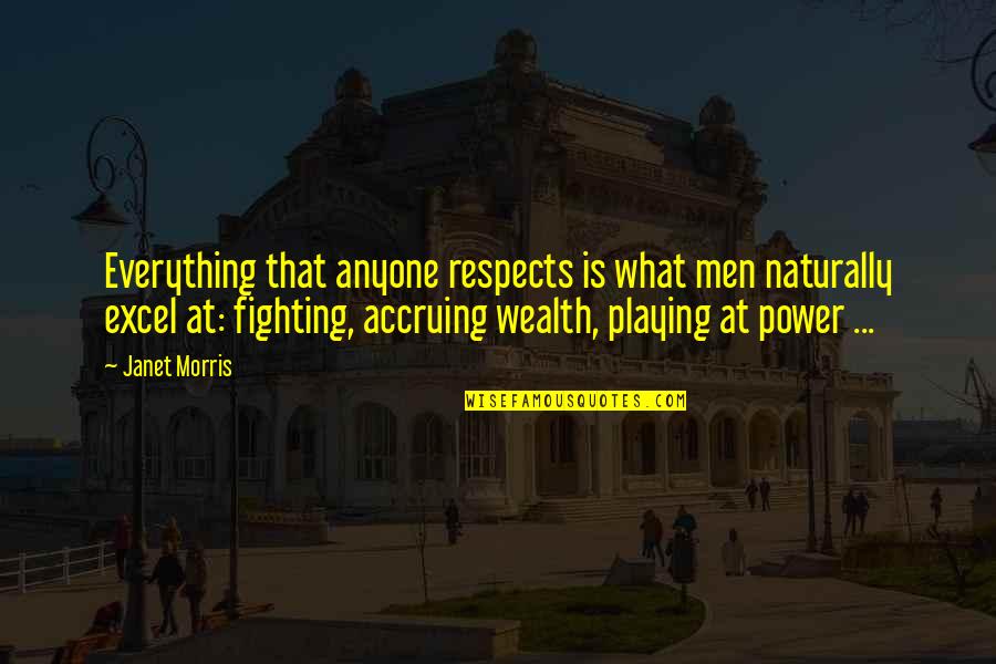Time For Watch Gift Quotes By Janet Morris: Everything that anyone respects is what men naturally Time For Watch Gift Quotes By Janet Morris: Everything that anyone respects is what men naturally