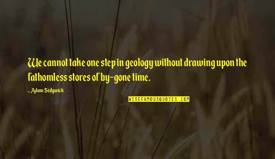 Time Gone By Quotes By Adam Sedgwick: We cannot take one step in geology without